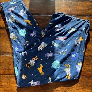 Walt Disney Women’s 50th Blue Character Leggings- Size XL